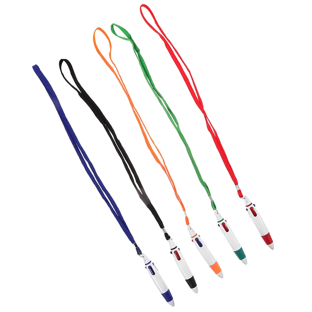 

5 Pcs Lanyard Pen Pens Colorful Fun Gifts Fancy for Hanging Cool Nurse Accessories Work