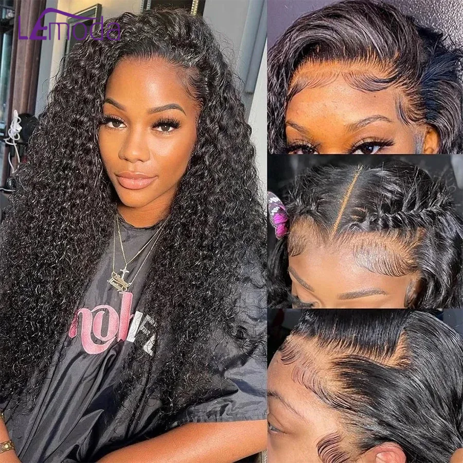 Lemoda 13x6 HD Lace Frontal Wig Human Hair Deep Wave Lace Front
