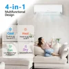 18000 BTU 230V 19 SEER Efficient Ductless Mini Split Inverter Plus System with Heat Pump, 24 HourTimer, Auto Defrost, Sleep Mode 2