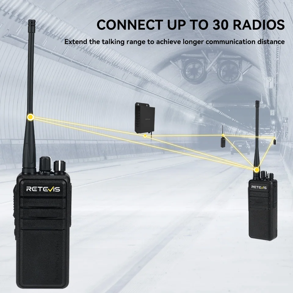 Retevis RB91 LORA Direct Frequency Digital Repeater With RB24 UHF Portable Radio Stations 5W Long Range Communication Solution 2
