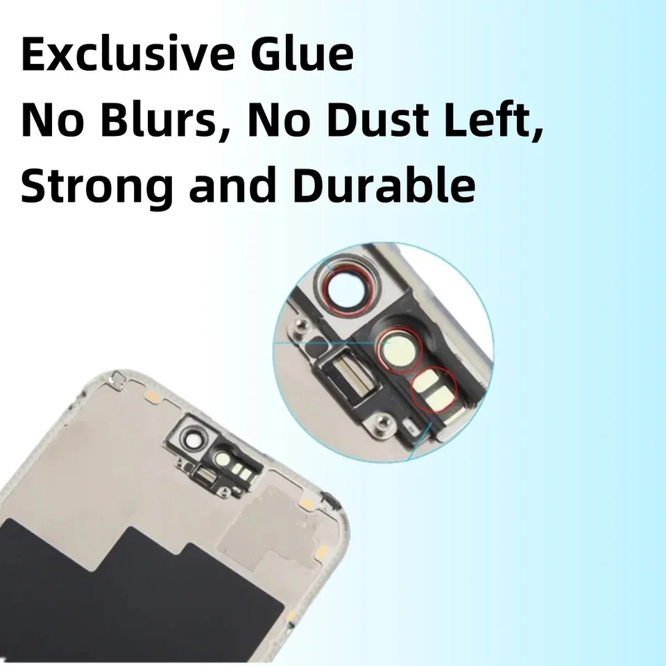 AGCUT LCD Display für iPhone 15 Pro Max Ersatz-Touchscreen 3D Touch Screen Ersatz Komplette Montage mit Reparatur-Set für iPhone 15 Pro Max A3105 A3093 A3111 6,7 Zoll , Schwarz