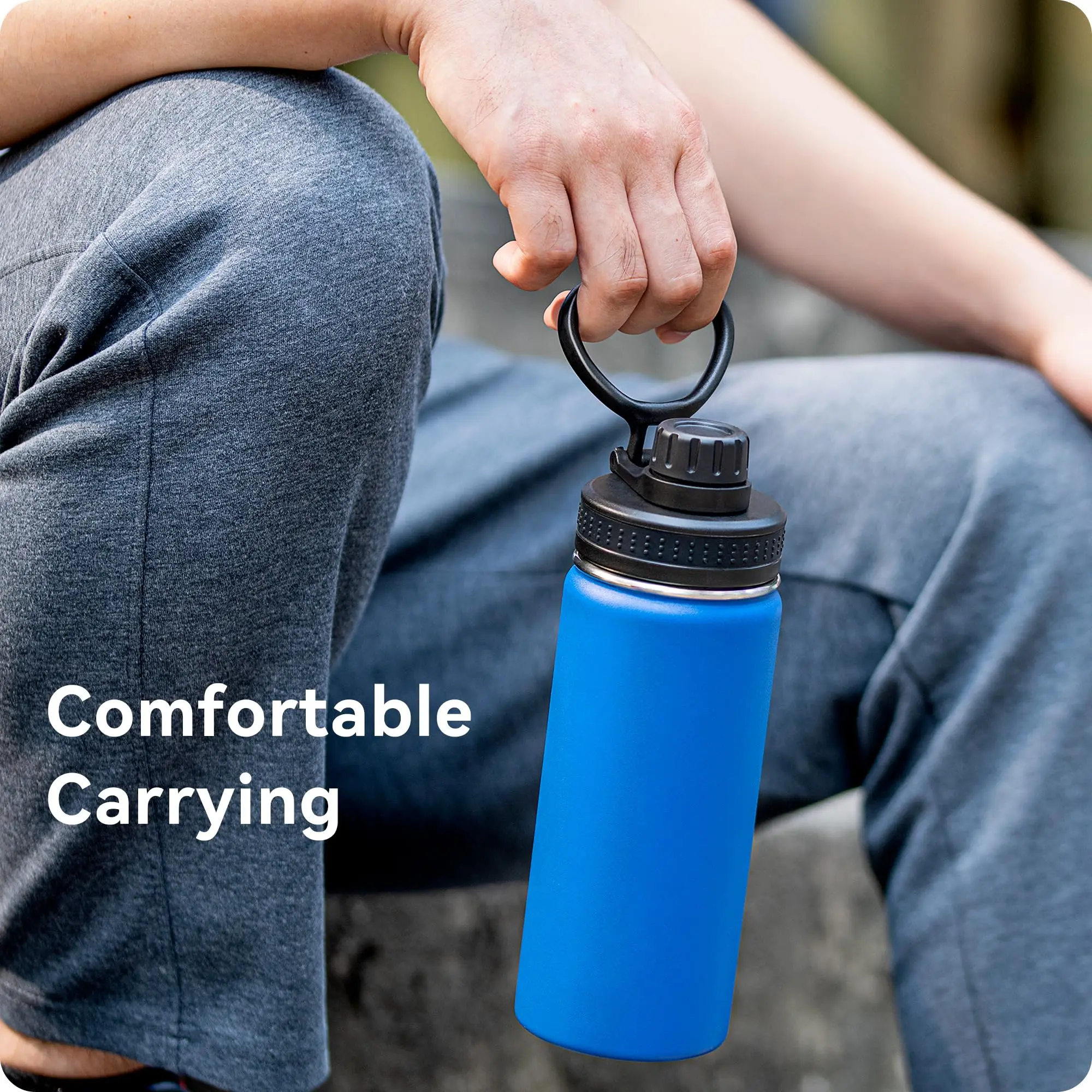 Spout Lid for Hydro Flask Wide Mouth Water Bottles, Replacement Lid for 12 16 18 22 32 40 64oz 2.28" Wide Mouth Sports Water Bot