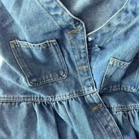 Sleeveless Strap Dress Women Summer Single-Breasted Pockets Denim Dresses Woman Korean Style Loose A Line Mini Dress - Image 6