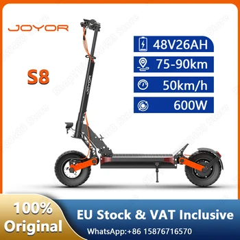 JOYOR S8 E-Scooter 600W Motore 48V26AH Batteria City Travel Scooter per adulti 10 pollici Fat Tire Scooter elettrico pieghevole fuoristrada
