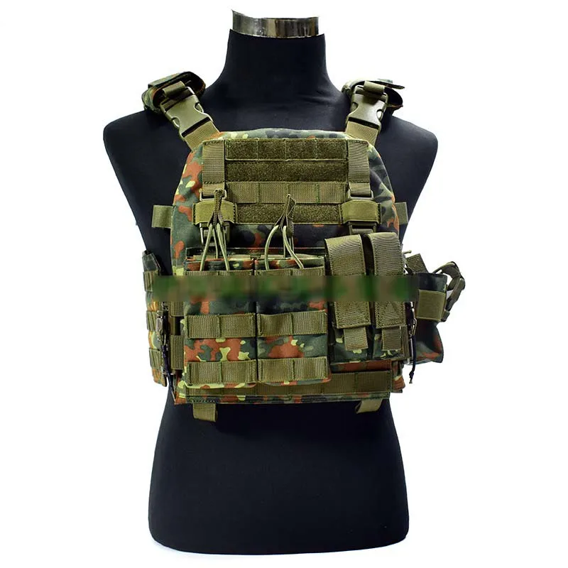 1000D Dschungel Camouflage Quick Release Taktische Weste Jagd Outdoor Training Airsoft Weste – Detail 9