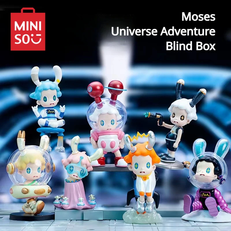 

MINISO Blind Box Moses Universe Adventure Model Mystery Home Decoration Surprise Birthday Gift Children's Toy Christmas