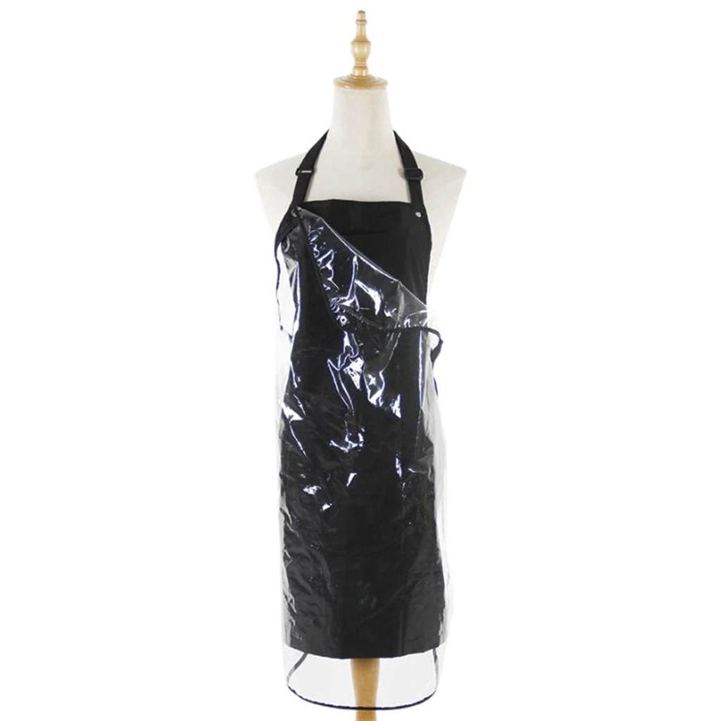

Barber Apron with Pockets Hairdressing Hair Breathable Cooking Aprons for Kitchen Men