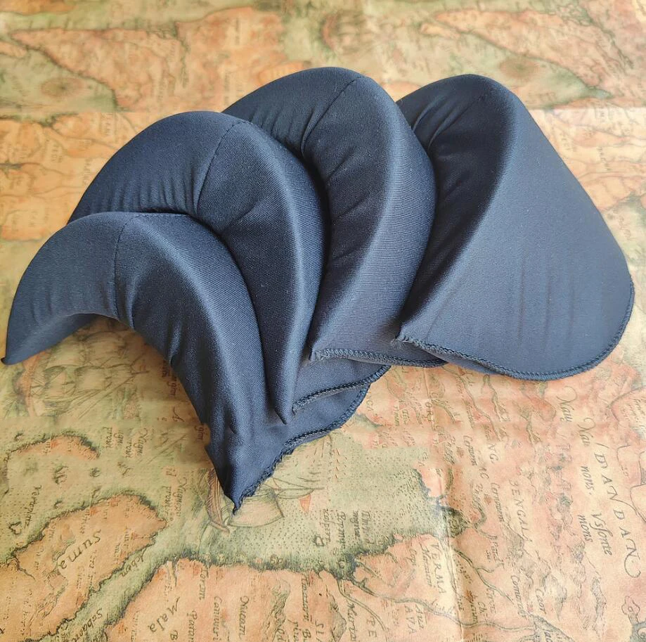 Description Picture 2 of itemThicken Big 35mm Sponge Shoulder Sewing Black White Nude Shoulder Pad Sew DIY Jacket Wedding T-Shirt Fashion Garment Accessories