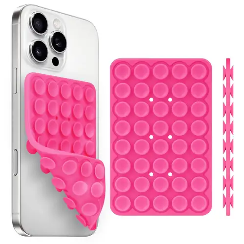 Silicone Suction Cup Phone Holde Multifunctional Fixed Anti-slip Mobile Fixture Double Sided Detachable Phone Rubber Sucker Pad - Image 24