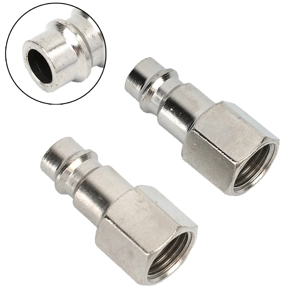 Shaft coupler flexible coupling shaft connector rigid shaft coupler 1/4" BSP Femal Air Line Hose Coupler Compressor Connectors Silver Euro Male Quick Release Fittings Quick Release Pneumatic Parts