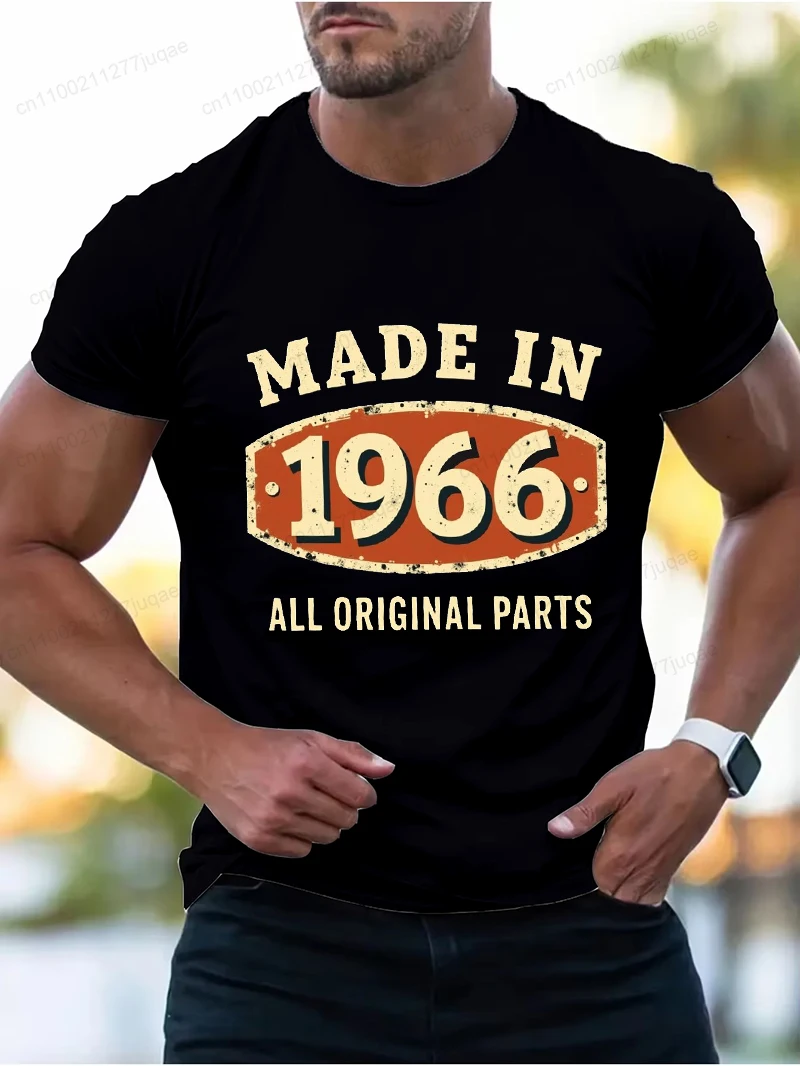 Hergestellt im Jahr 1965, alle Originalteile, bedruckt, Vintage-T-Shirts für Männer und Frauen, Sommermode-T-Shirts, kurzärmeliges T-Shirt, T-Shirts, Kleidung