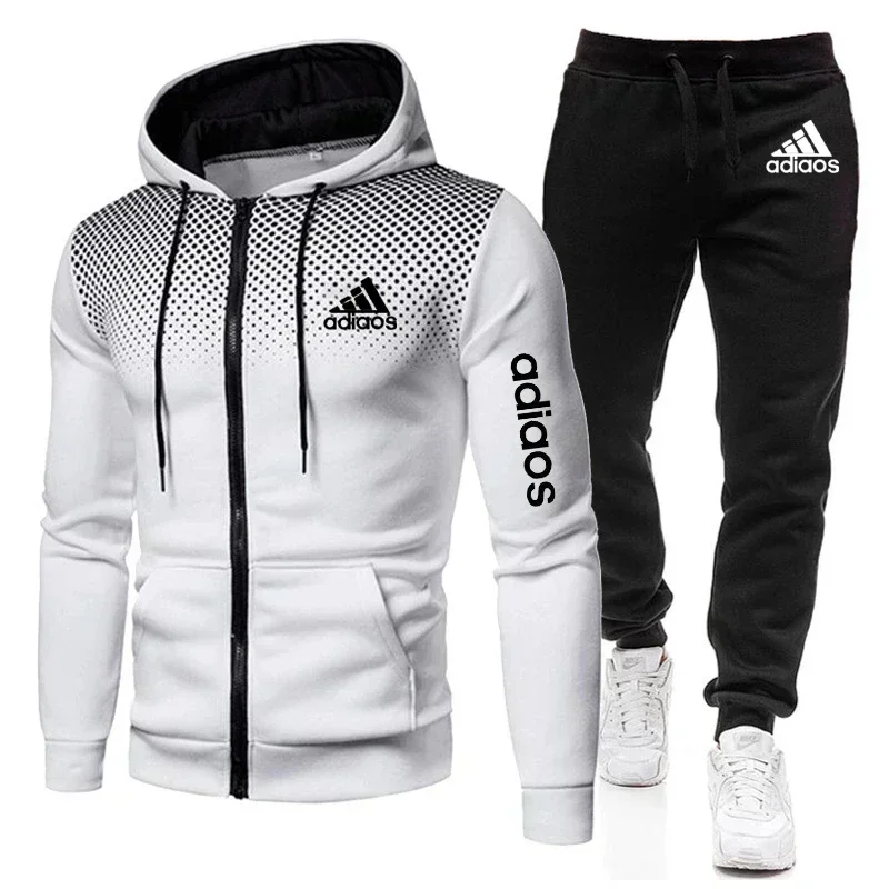 New Style Fashion Men Hoodie Fitness Gym Clothing Men Running Set Sportswear Jogger Men'smany Sorts Of Suit Sports 2