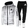 New Style Fashion Men Hoodie Fitness Gym Clothing Men Running Set Sportswear Jogger Men'smany Sorts Of Suit Sports 2
