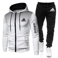 New Style Fashion Men Hoodie Fitness Gym Clothing Men Running Set Sportswear Jogger Men'smany Sorts Of Suit Sports 2