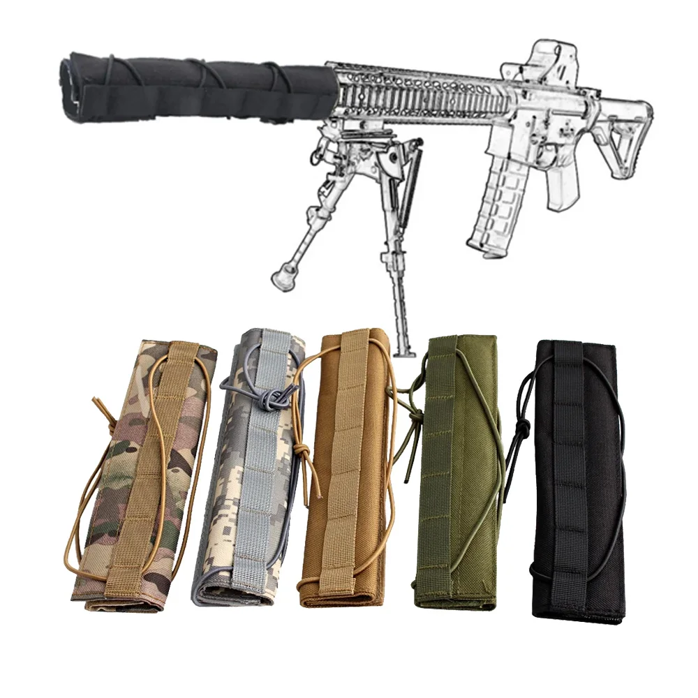 500D Nylon fabric 8.66 22cm Suppressor Mirage Heat Cover Shield Sleeve Muffler Shooting Silencer Cover