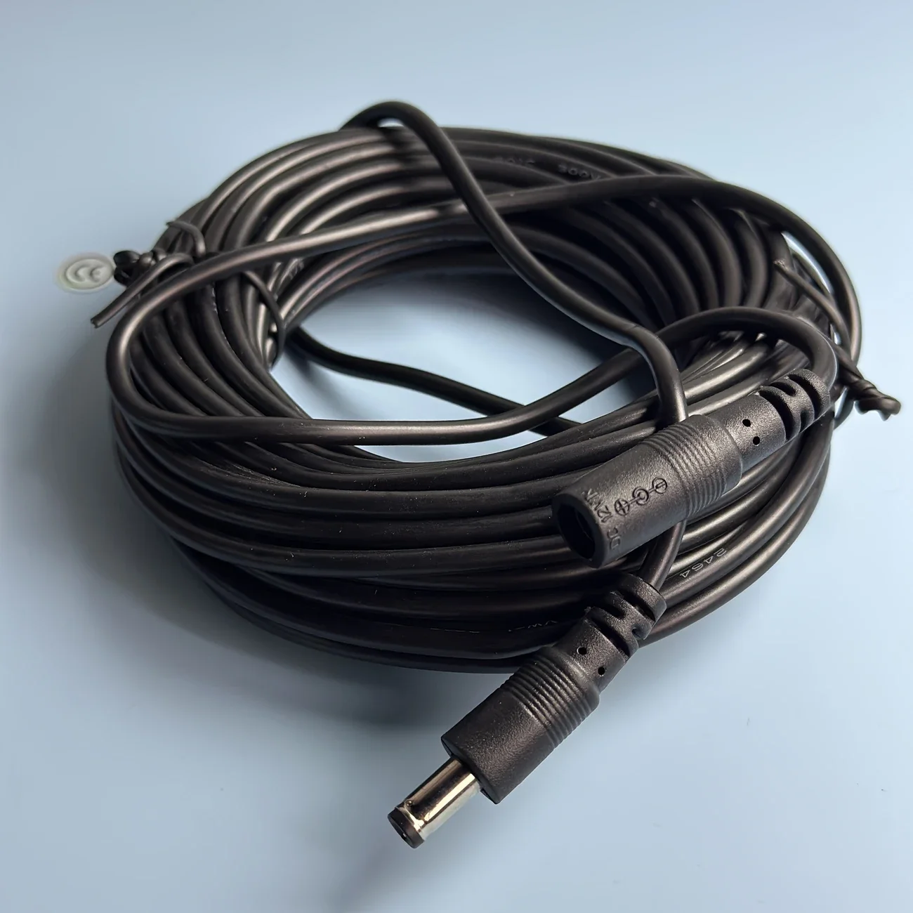 DC Power Cord & Plug - 5.5mm X 2.5mm Male Connector, 22AWG Pure Copper, For Transformers/Adapters