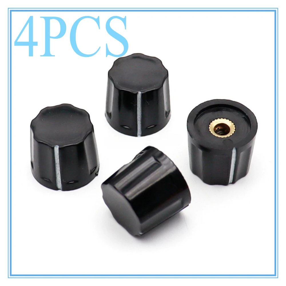 4PCS 19 &times; 15.5 bakelite knob cap potentiometer knob cap electronic instrument/electrical equipment switch hole 4MM