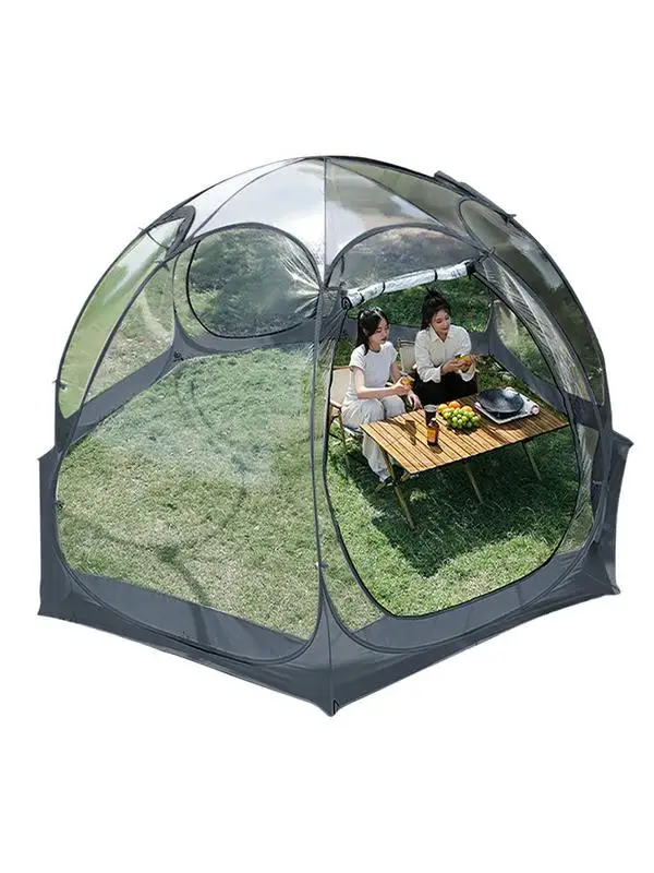 Pvc Trasparente Sun Room Starry Bubble House Automatic 6 Sided Outdoor Camping Celebrity Courtyard Yurta Waterproof Ball