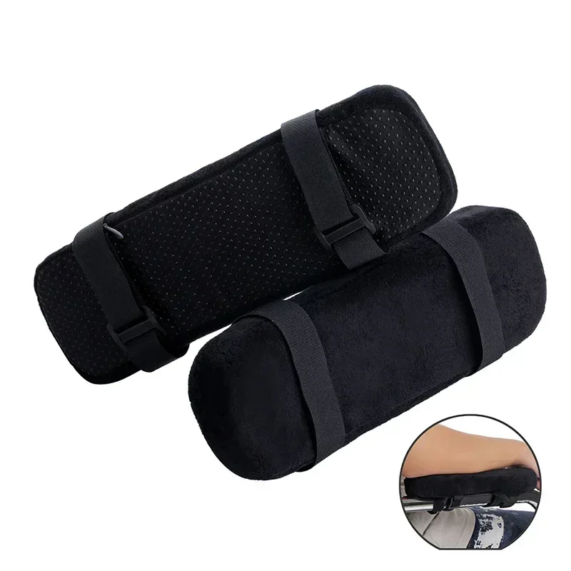 1Pc Black single office chair accessories armrest cushion memory foam armrest cushion home office chair comfortable elbow pillow 5