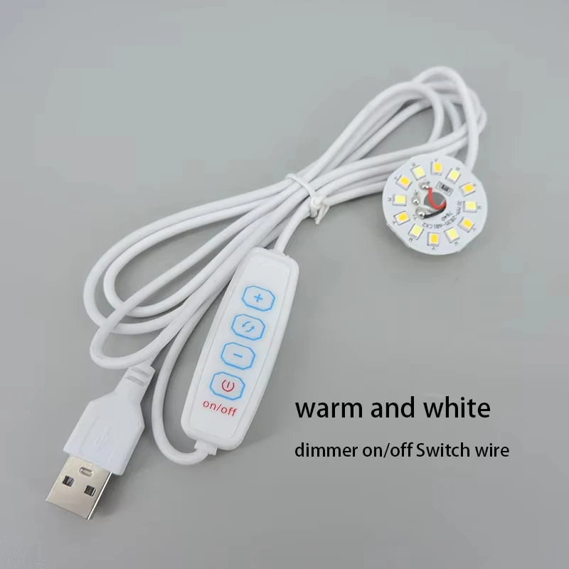 LED Lights DC 5V 3W USB 2835 Chip Single Dimmer Reading Night Desk Lamp