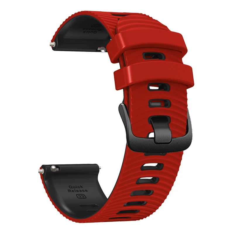 Premium Silicone Watch Strap - 22mm Replacement Wristband