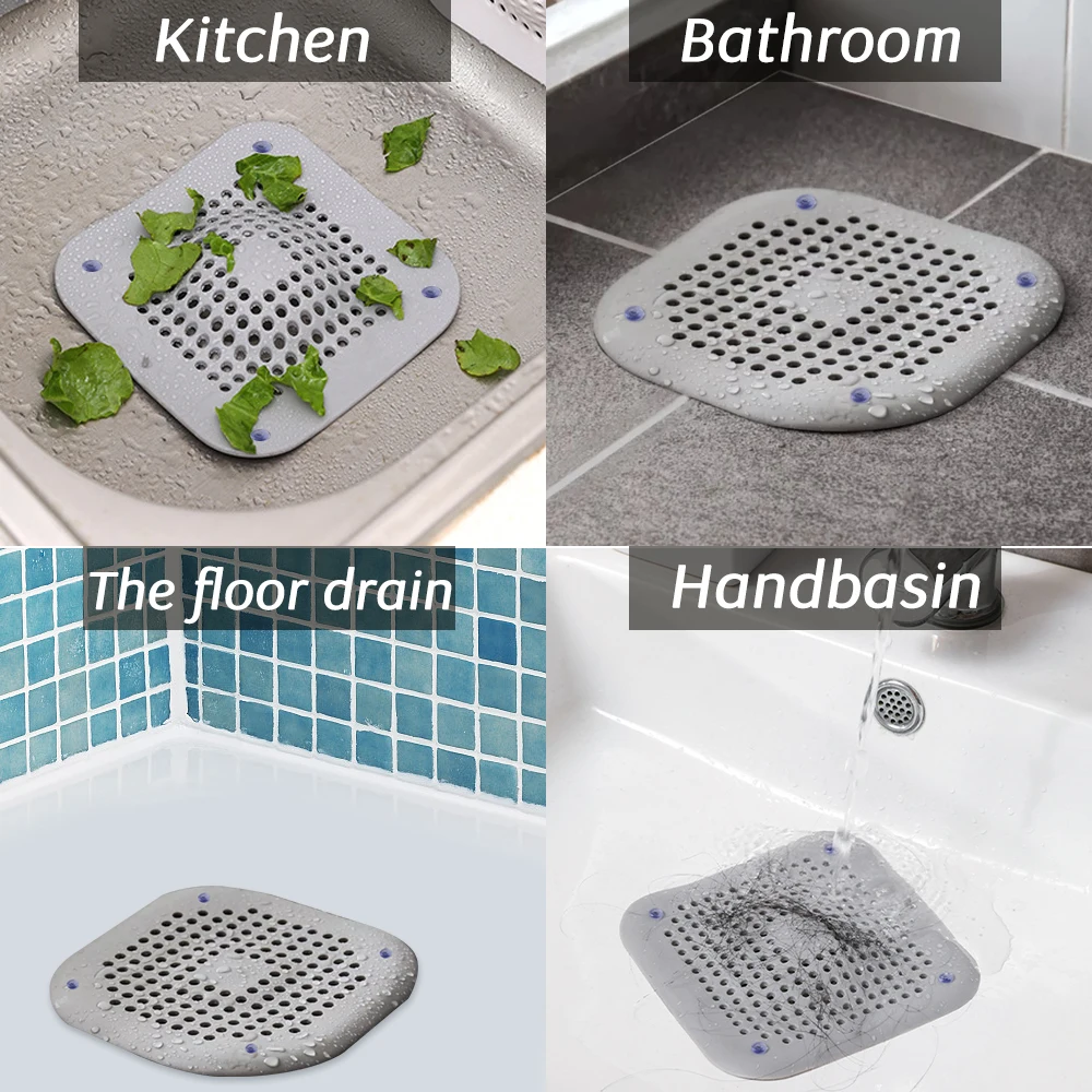 Dropship Square Hair Drain Cover For Filter Shower; Drain