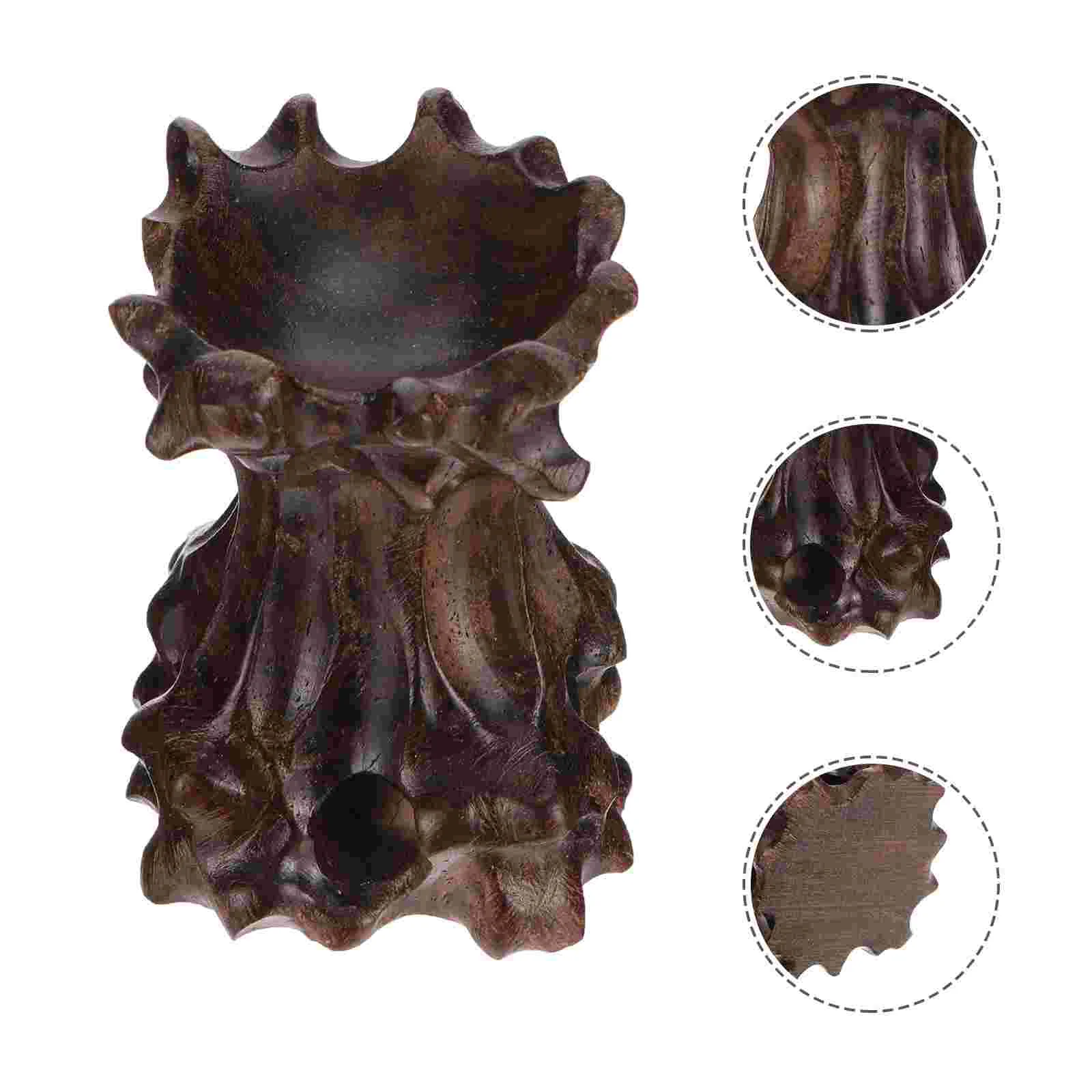 

1pc Wood Display Base Delicate Wood Carving Base Practical Adornment Base