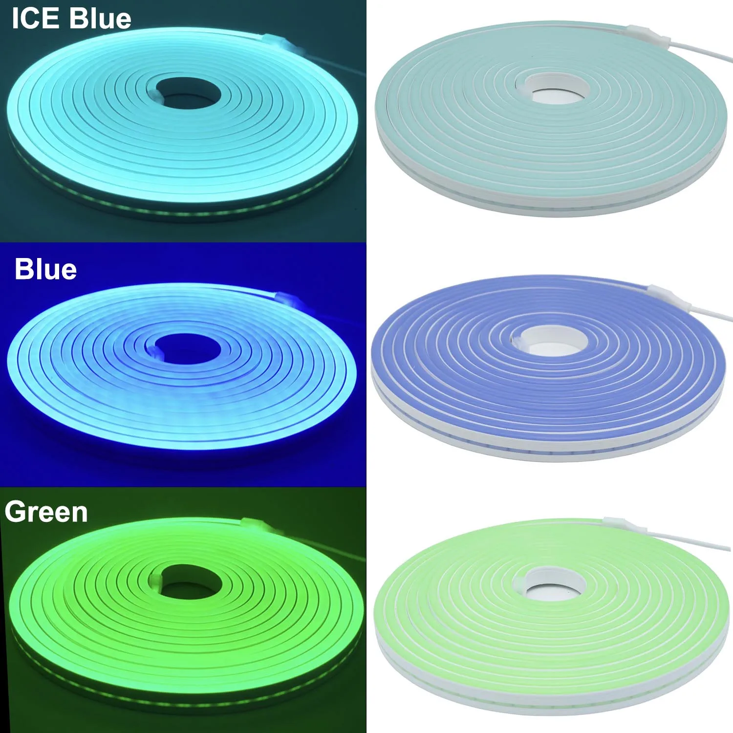 DC5V USB/Wire/DC Neon Strip Light Waterproof 5mm-6mm Narrow Rope Flexible Tape Silicone Tube Bar DIY Sign Red Green Blue Yellow