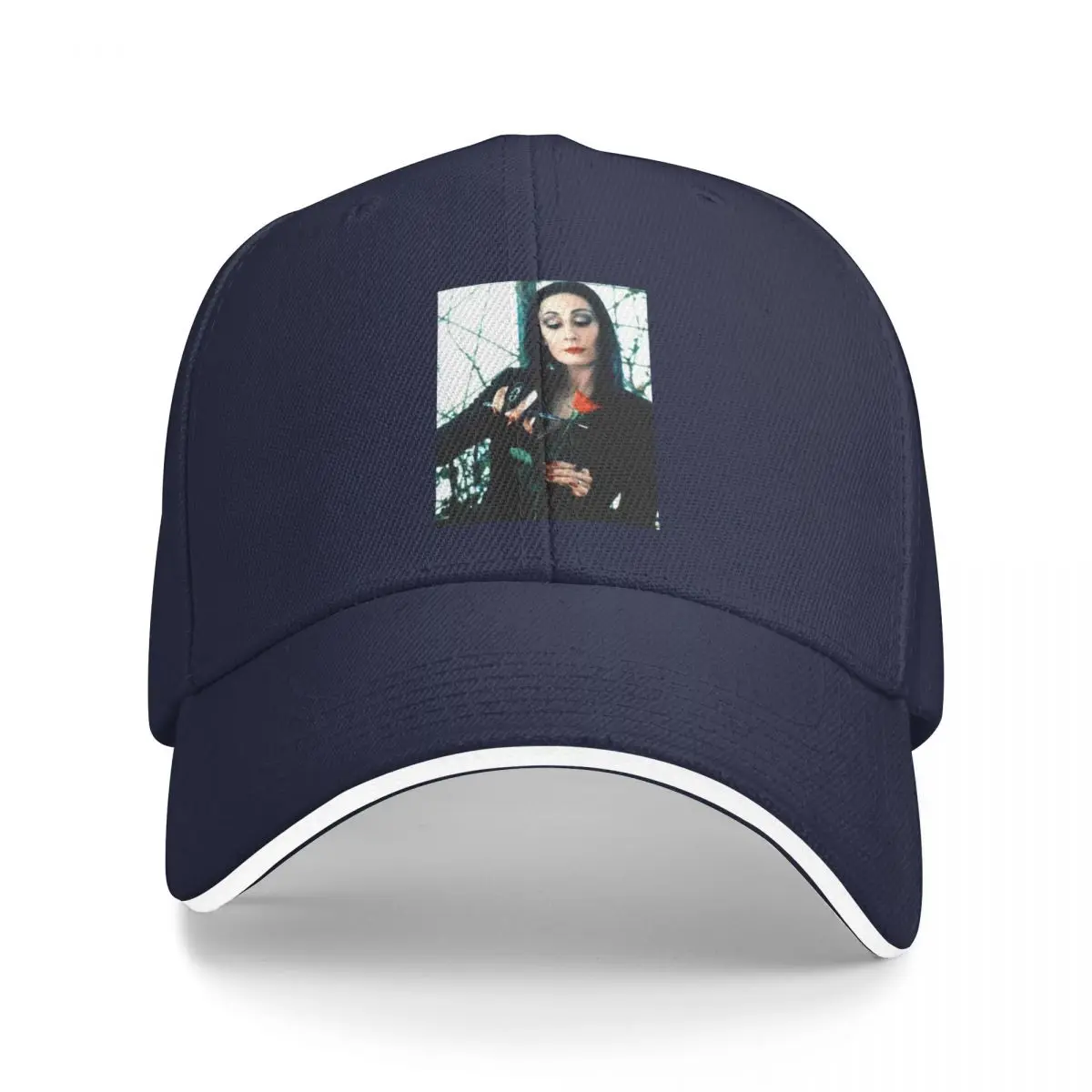 

Morticia addams Baseball Cap Snap Back Hat Golf Hat Man Hiking Hat Caps Women Men'S