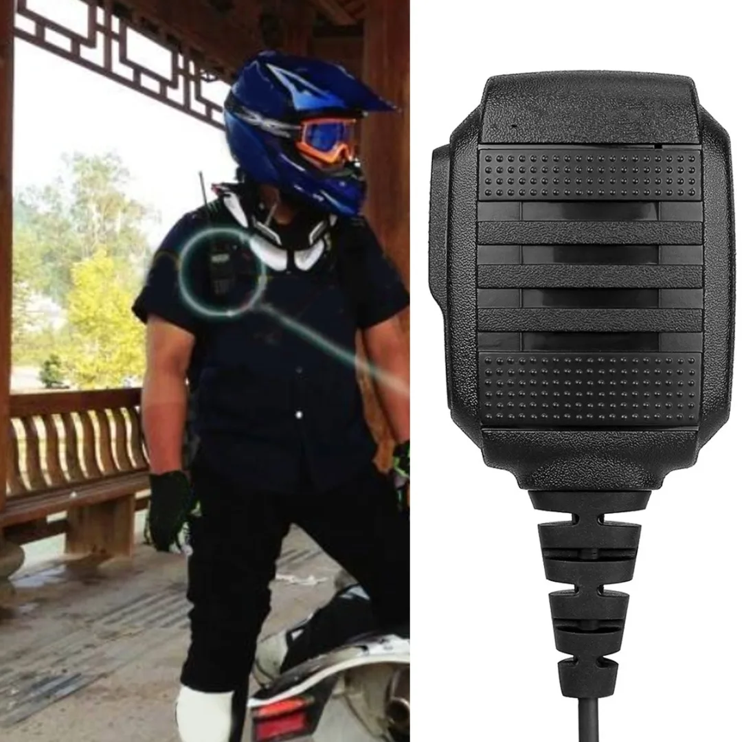 

1pc For Kenwood Shoulder Speaker Microphone IP54 Waterproof Walkie Talkie 360 Swivel Clip Speaker For Retevis For Baofeng Mic