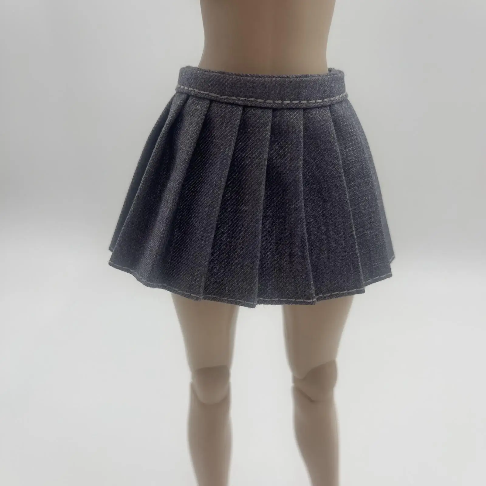 1/6 Girl Pleated Miniskirt Fashionable Short Skirt for 12`` Action Figure Body