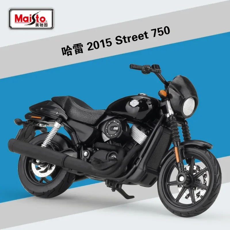 

Модель автомобиля Maisto 1:18 Harley 2015 Street 750, модель мотоцикла из сплава, металлическая Игрушечная машина, детская игрушка, подарок, коллекция B441