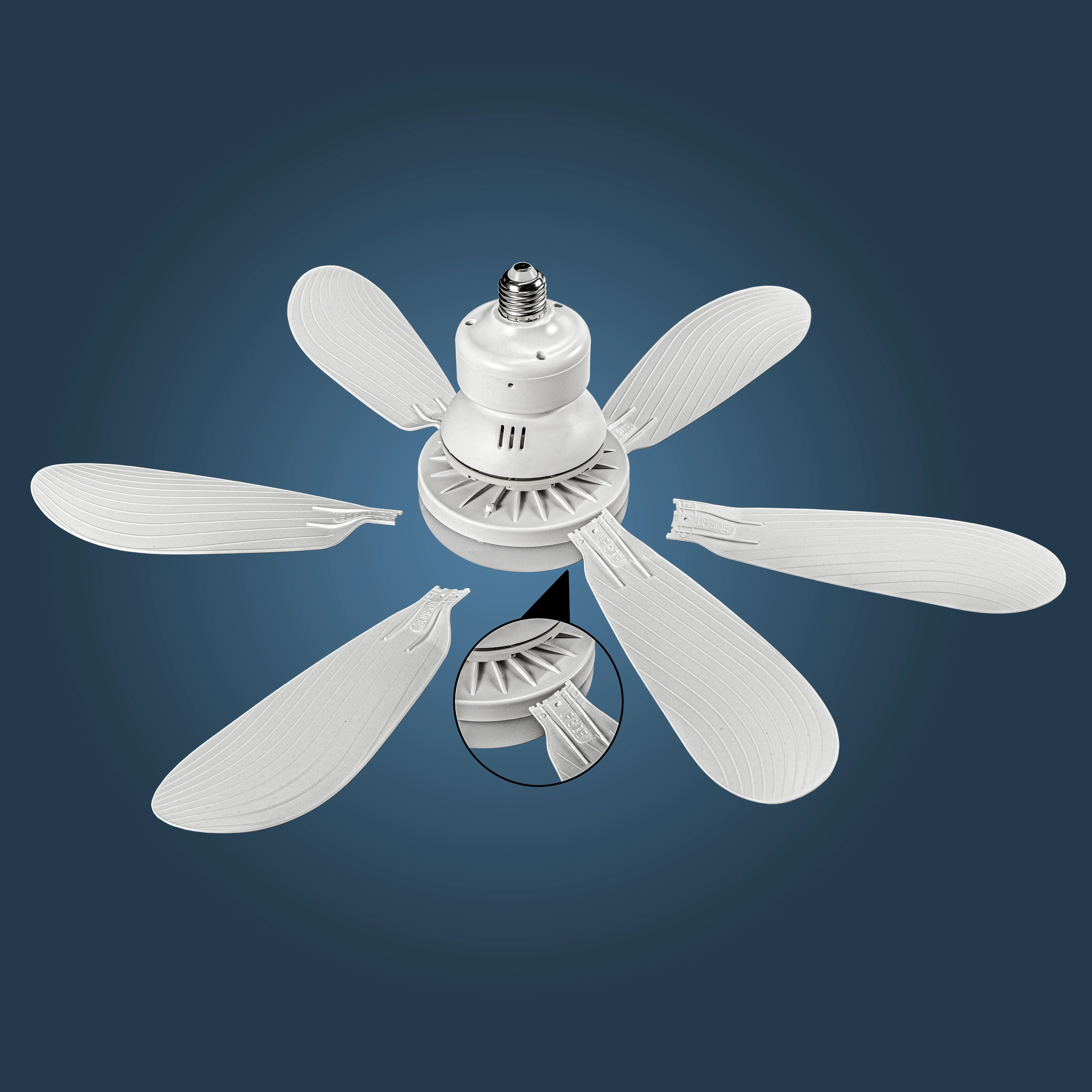 Dimmable light Color temperature Modern ceiling Mount Remote Control smart E27 Led Ceiling Fan Light 5
