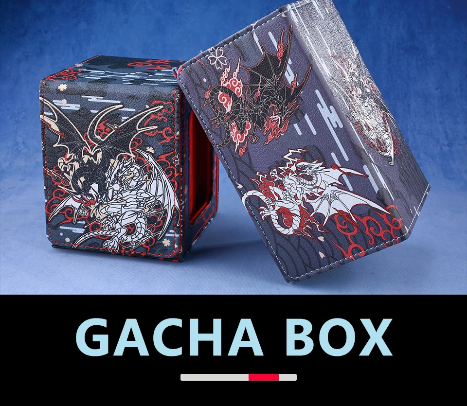 Wäscherei Dragonmaid Dragonite Deck Box Dicewinder für YGO PTCG, passend für 100 doppelärmelige Karten, Würfeltablett-Karten-Aufbewahrungsbox TCG OPCG – Detail 12