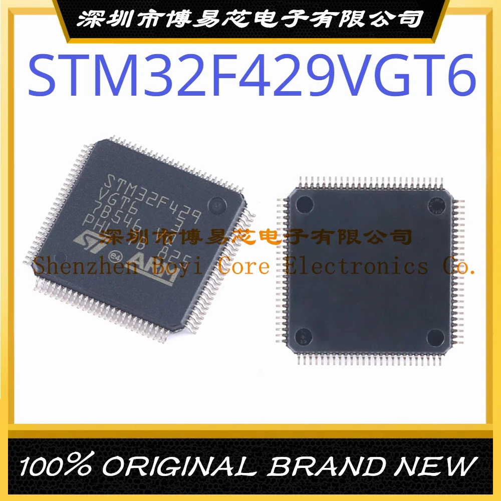 STM32F429VGT6 Package LQFP-100 New Original Genuine IC Chip (MCU/MPU/SOC) stm32f105 stm32f105rbt6 stm32f105rbt stm32f105rb stm32f105r stm32f stm32 stm ic mcu chip lqfp 64