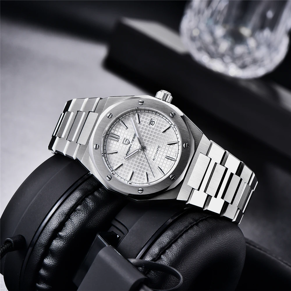 39mm Men's Automatic Mechanical Watch, PAGANI DESIGN, Stainless Steel, Sapphire, Luxury, Mechanical Watch