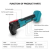 Cordless Powerful Oscillating Multi Tools Electric Trimmer Saws Home DIY Rechargeable Woodworking Tools For Makita battery 21V 6