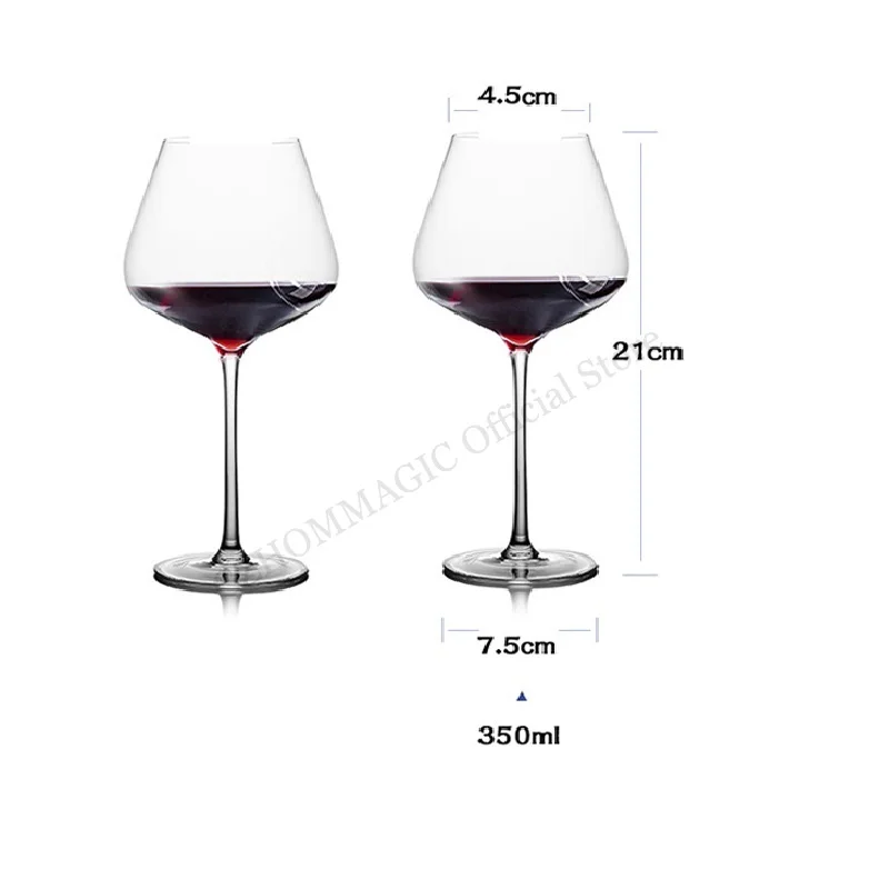 2Pcs/Set Art Collection Goblet 450-650ml Family Chateau Sommelier Tasting Wine  Glasses Lead-Free Crystal Glass Drinking Set - AliExpress