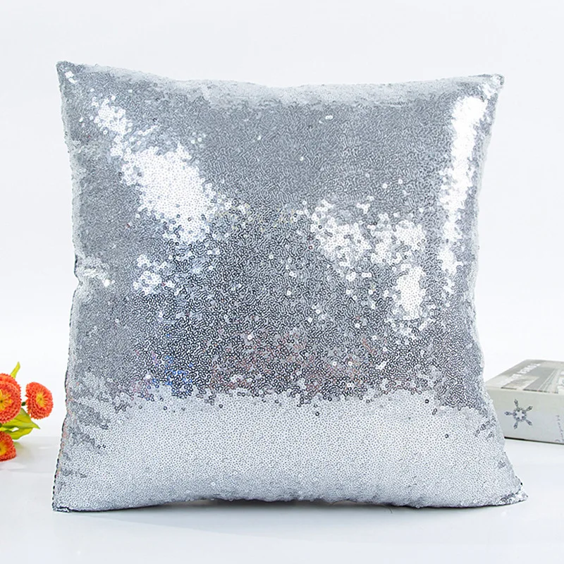 Sequin Pillow Cover Square Cushion Pillowcases  Bar Party Home  Gift Halloween  Wedding Festival 4