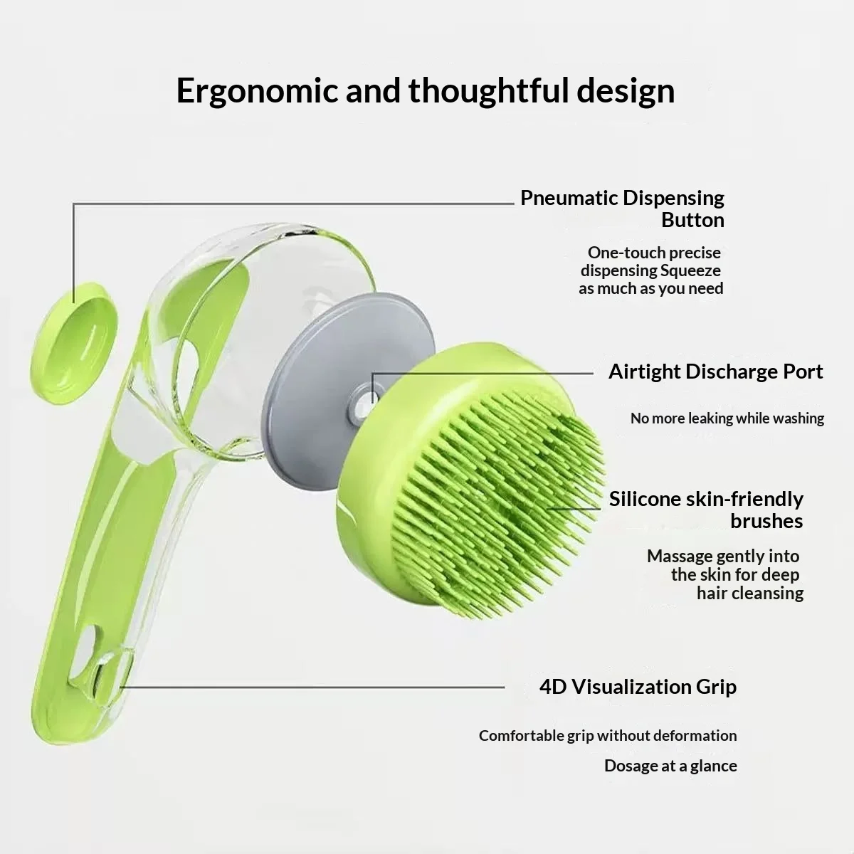 Pet Bath Brush – massage head