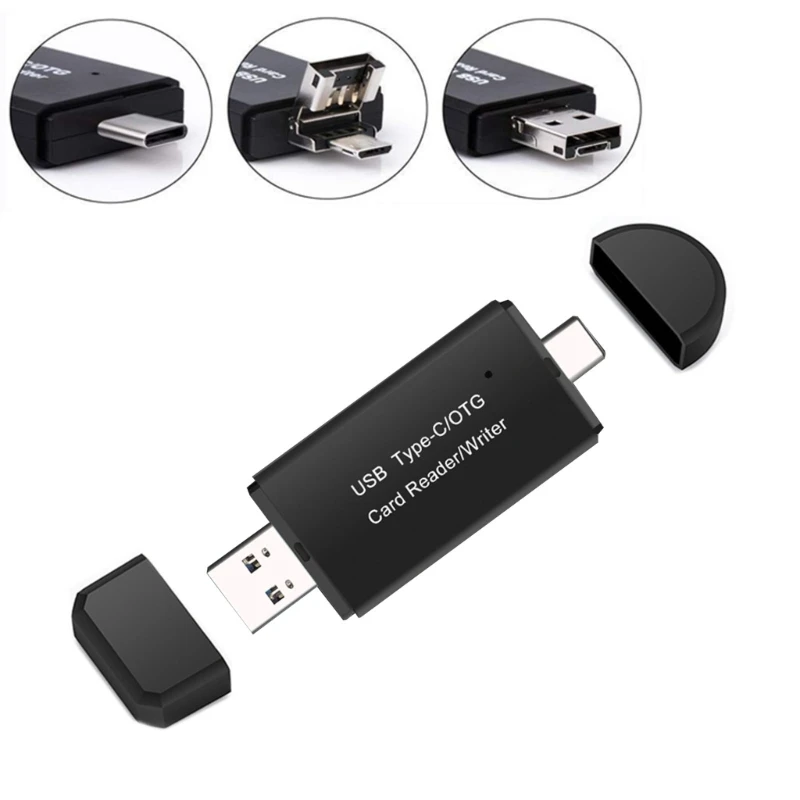 

Lightweight Type c/USB/OTG Card Reader Card Reader 5Gbps Data Transmission