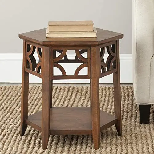 

Collection Connor Charcoal Grey Hexagon End Table