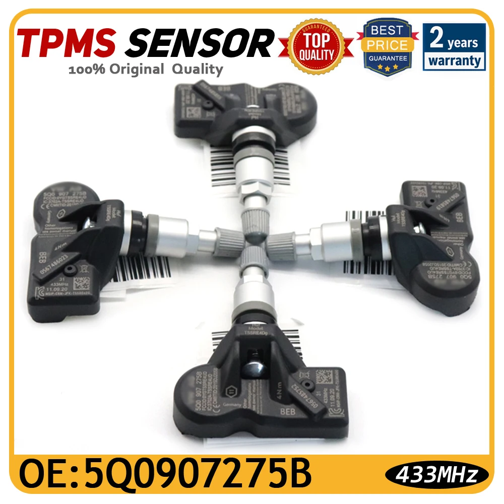 TPMS Tire Pressure Monitor Sensor 433MHZ For Audi Q7 Q5 Skoda Bentley