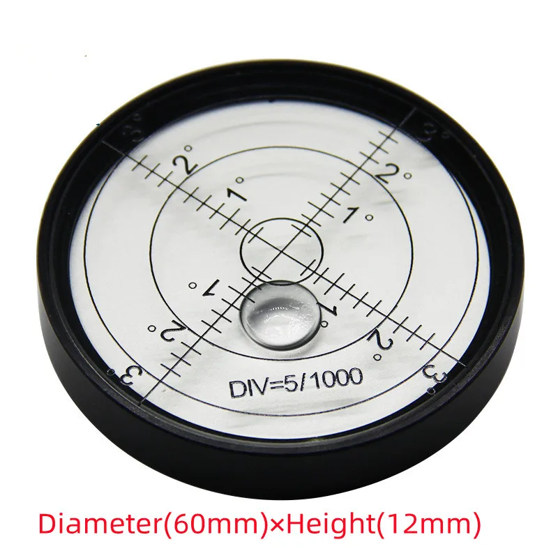 spirit level metal horizontal bubble high precision level bubble round levelmagnetic spirit 60*10/12mmmm