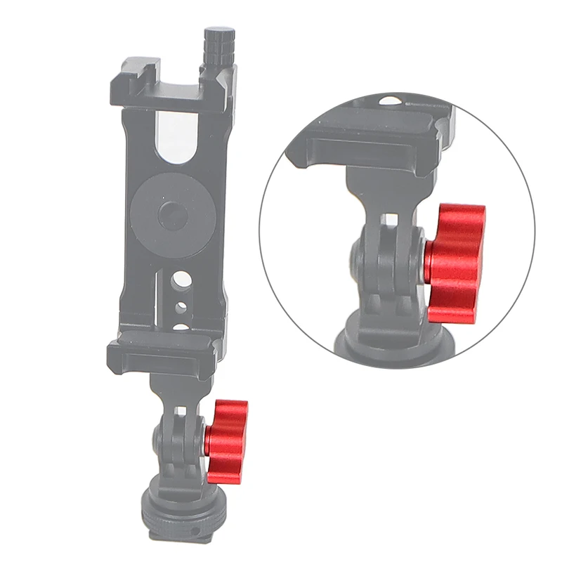 Aluminium Legierung Griff Schraube T Kopf Daumen M5 Gewinde Bolzen 15,5mm 18mm Für Gopro 11 Xiaoyi DJI OSMO action Kamera Zubehör – Detail 31