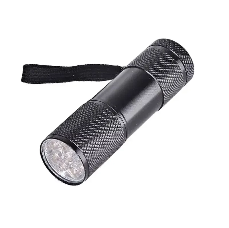 UV Resin Curing Lamp Light 9W 9 LED 395nm UV Resin Dryer Blacklight Flashlights Jewelry Tools Drying Manicure uv flashlight uv curing lamp