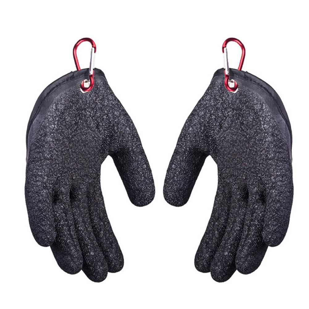 Fishing Catching Gloves Magnetic Non-slip Fisherman Puncture Proof Fish Mittens Breathable Fishing Glove Fish Equipment