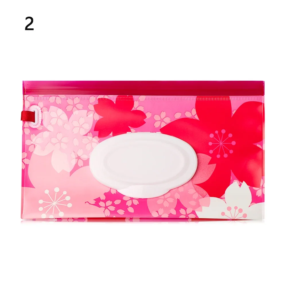 EVA Portable Snap-Strap Wet Wipes Bag with Flip Cover - Stylish Cosmetic Pouch