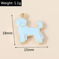 10 Breloques Émail Mignonnes en Forme d'Os de Chien, Nouveaux Charmes Animaux Adorables pour Boucles d'Oreilles, Bracelets, Colliers, Pendentifs, Fabrication de Bijoux Faits Main DIY 5