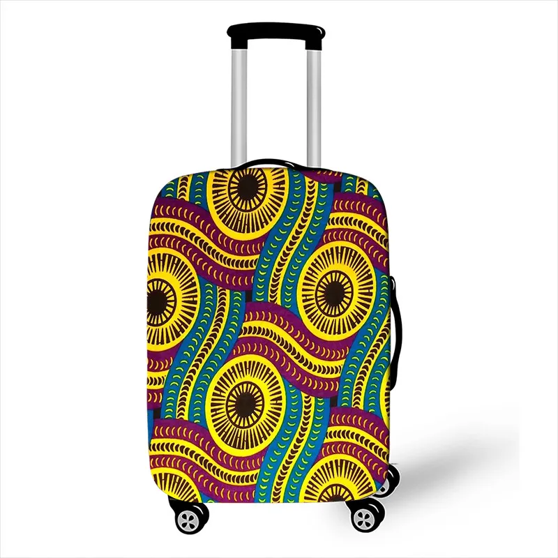 Африканский Чехол для багажа с принтом, афро-Женский чехол для костюма, Защитные Чехлы, Пылезащитный Водонепроницаемый Эластичный чехол на колесиках для путешествий